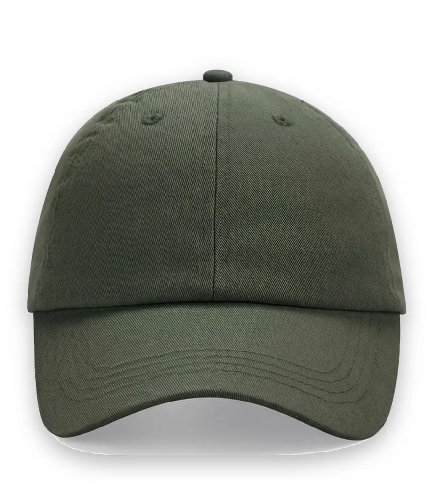 Low Profile 6 Panel Dad Cap Olive Green