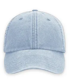Vintage dad cap i ljusblå