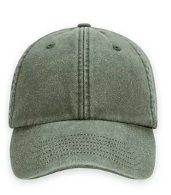 Vintage dad cap i oliv